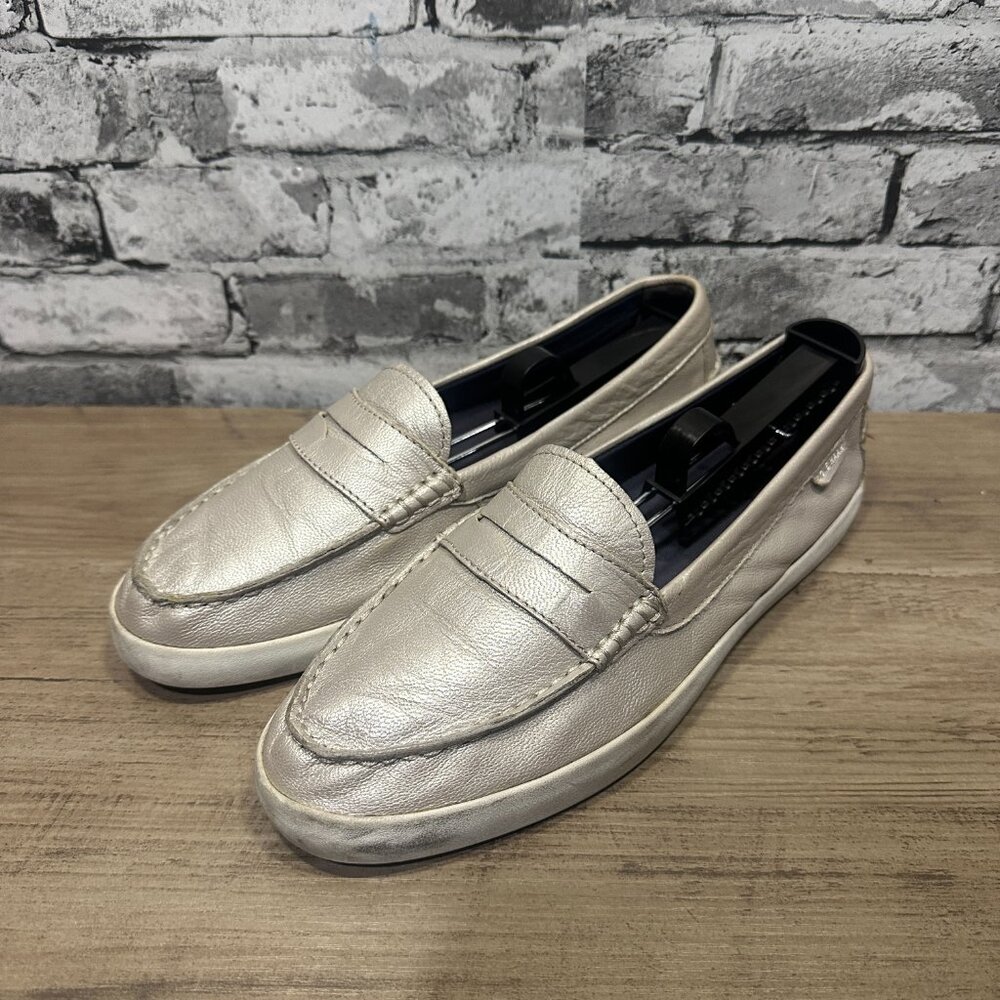 EUC Cole Hann Grand OS Penny Loafers Leather Flats Slip On Women's Size 9.5 B - Picture 2 of 15